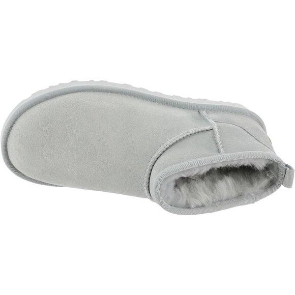 UGG Women's Sea Foam Rounded Toe Sheepskin Lining Classic Ultra Mini Boot - Picture 2 of 6
